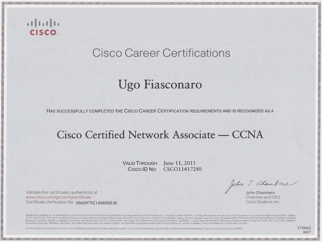 Cisco System CCNA Certified Network Associate Gestione di reti