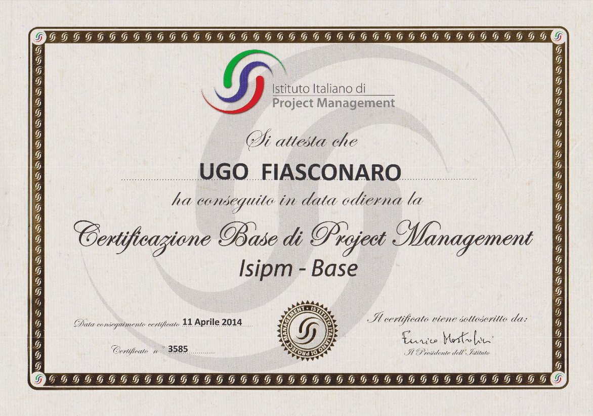 Basic Certification on Project Management ISIPM