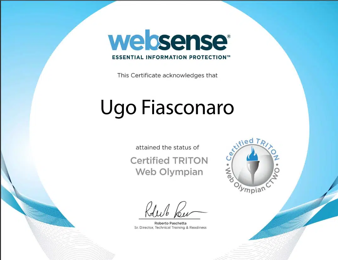 websense protezione delle informazioni websense content gateway certification