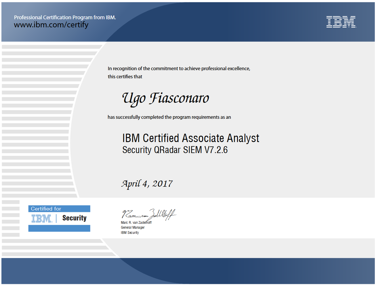 Certificazione Analista IBM Security QRadar SIEM 