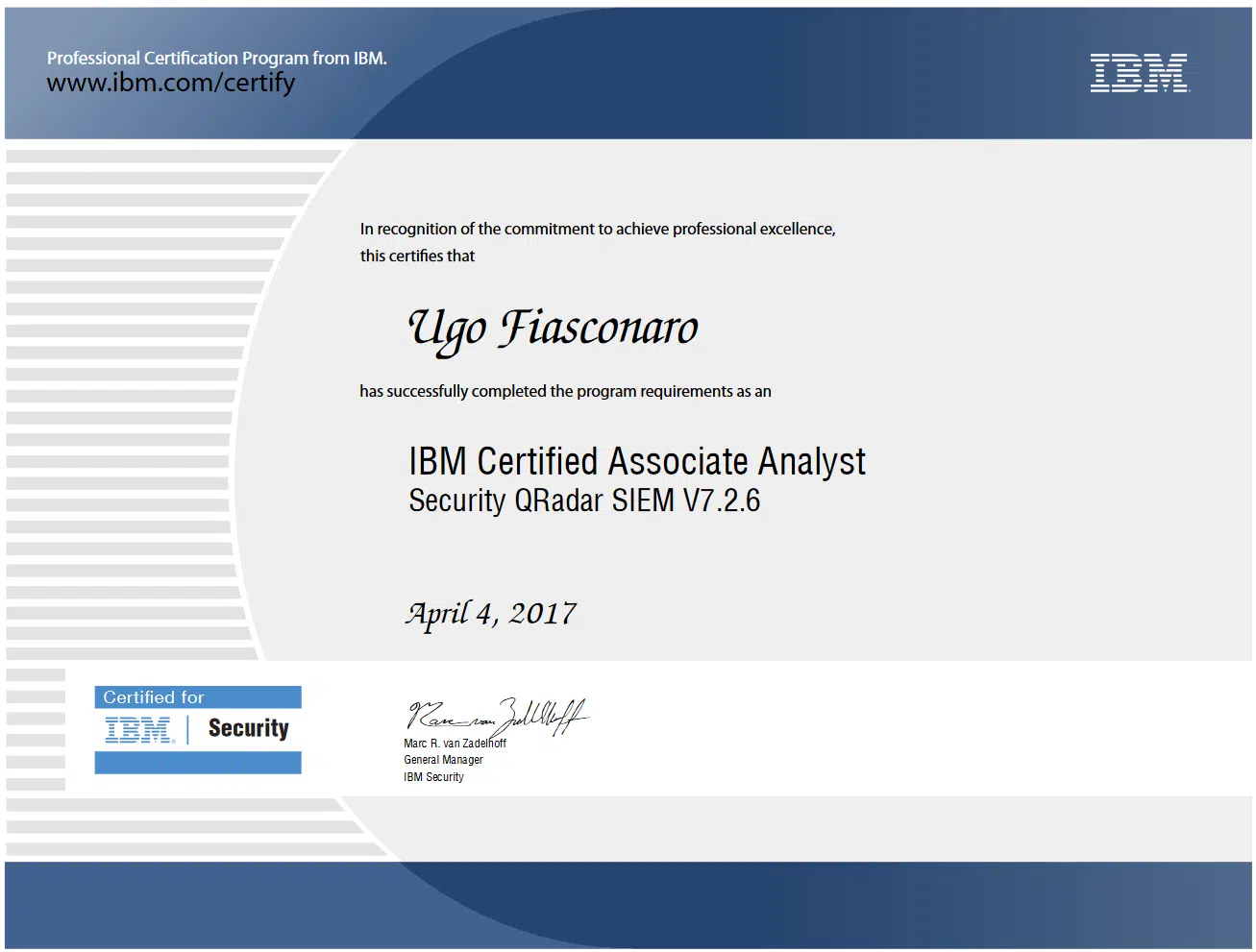 Certificazione Analista IBM Security QRadar SIEM
